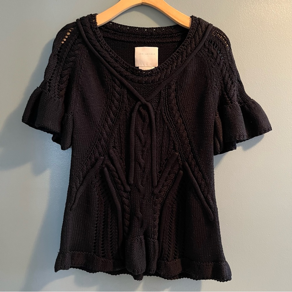 Jodi Arnold Silk Pullover Knit Sweater